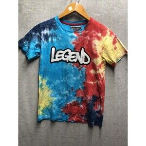 LRscoop Tee Shirt Size M 10/12 Legend Tie Dye Short Sleeve